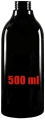 Butelka PET czarna 500 ml egge