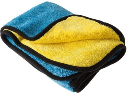 Ultra Soft Yellow Blue Microfiber XL Gruba bardzo miękka mikrofibra  egge